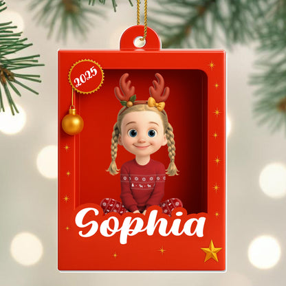 Sophia With Reindeer Antlers, Festive Stars
