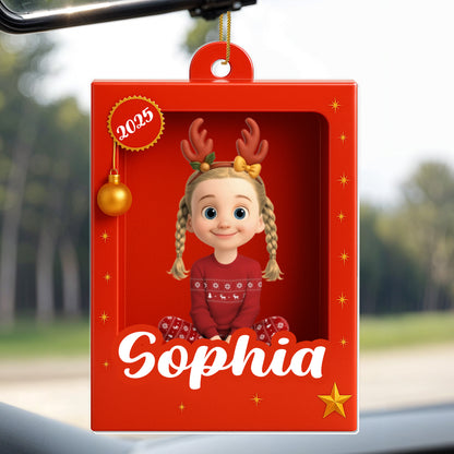 Sophia With Reindeer Antlers, Festive Stars