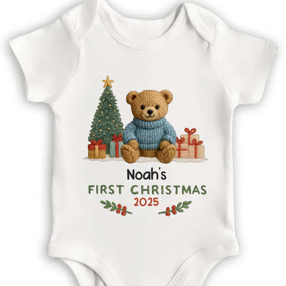 First Christmas Teddy Bear And Gifts