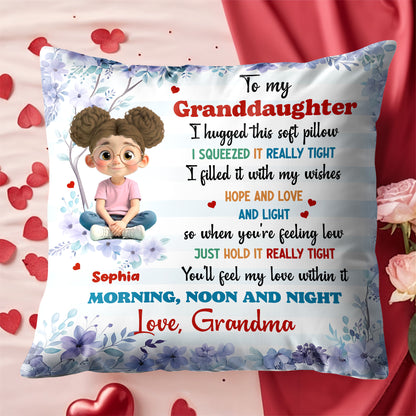 To My Granddaughter, Love And Comfort Pillow Gift
