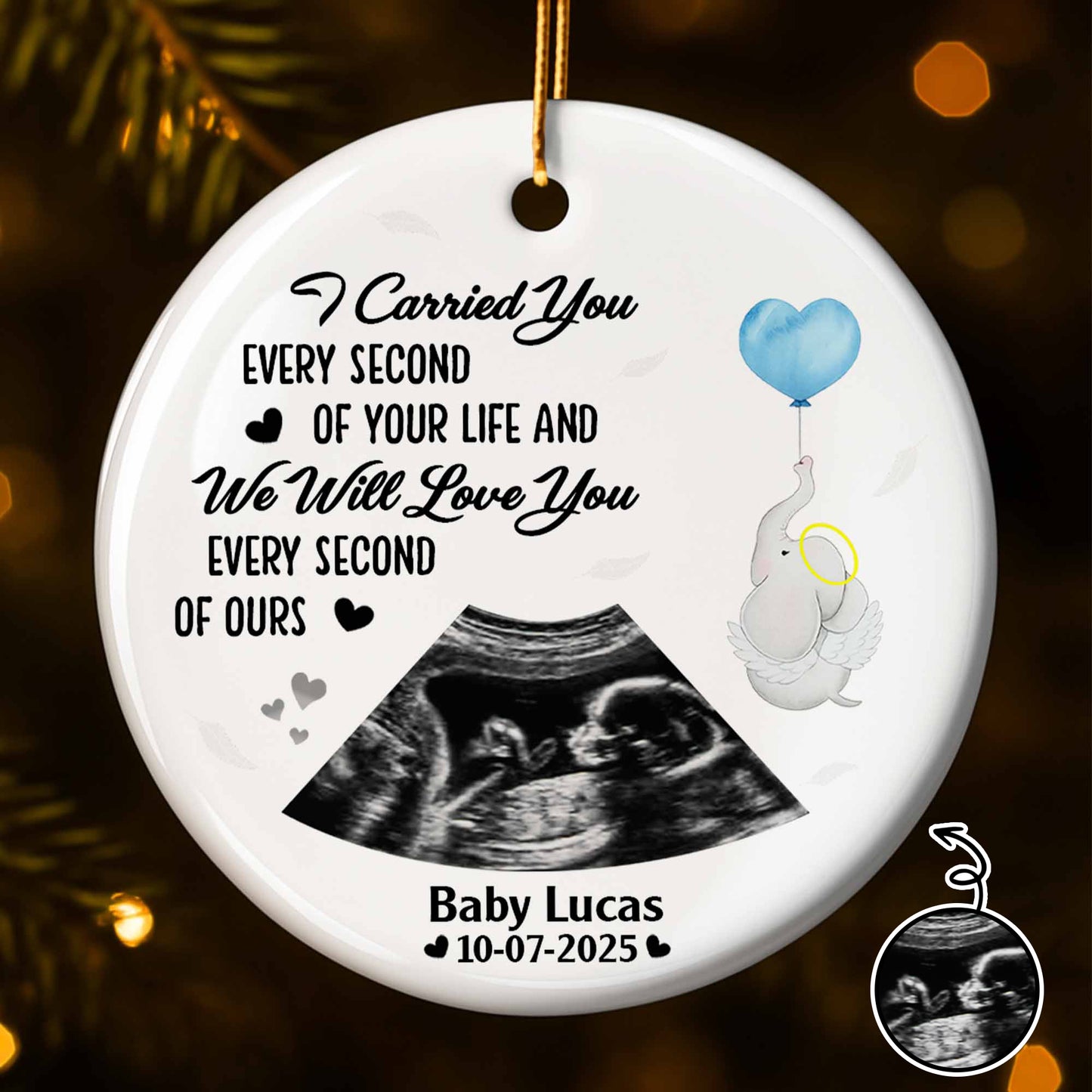 Carried You Every Second Of Your Life, Stork And Ultrasound Design