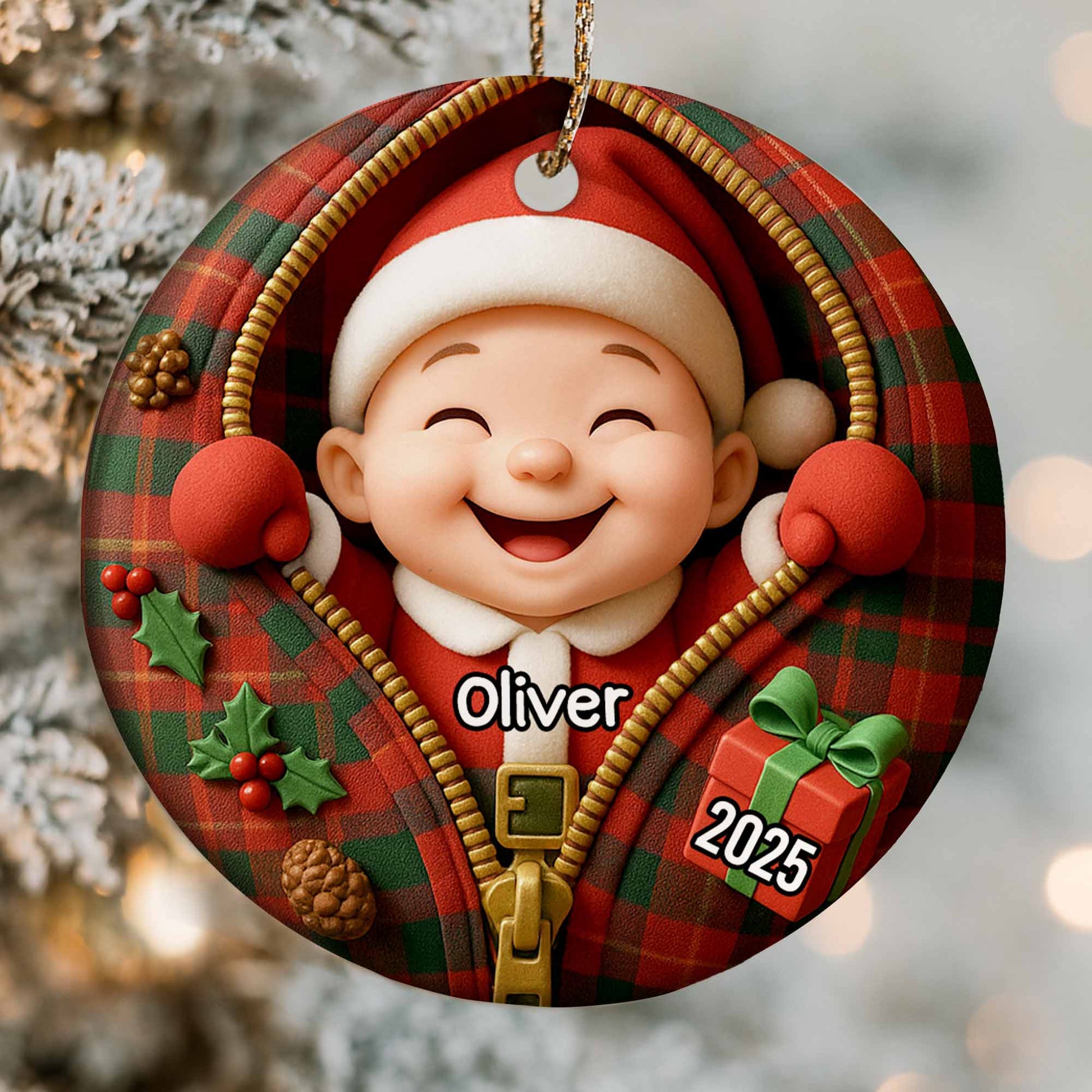 Celebrate Timeless Christmas Cheer With Festive Santa Ornament