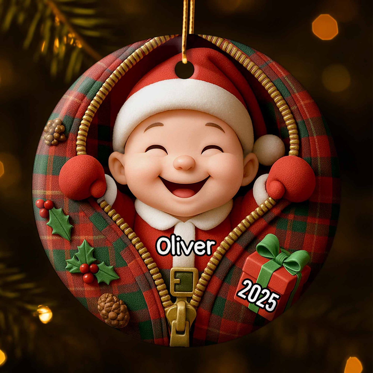 Celebrate Timeless Christmas Cheer With Festive Santa Ornament