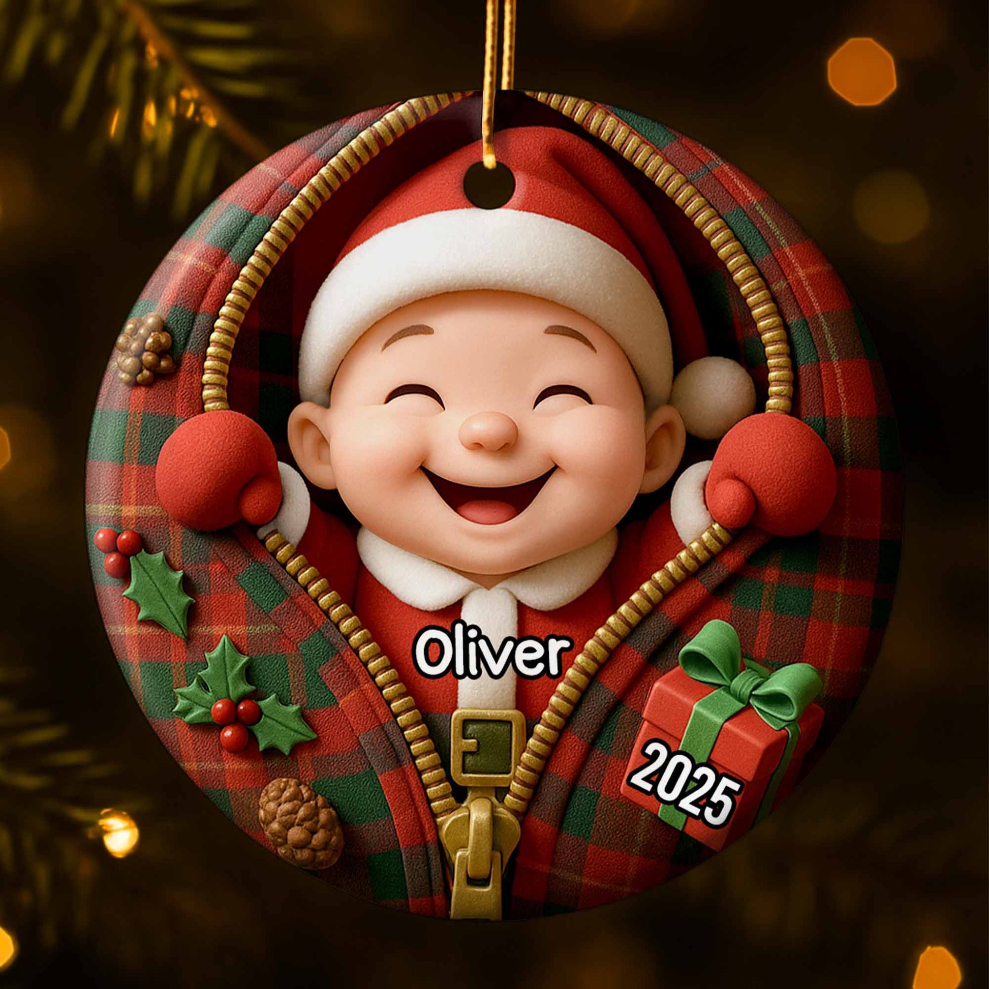 Celebrate Timeless Christmas Cheer With Festive Santa Ornament