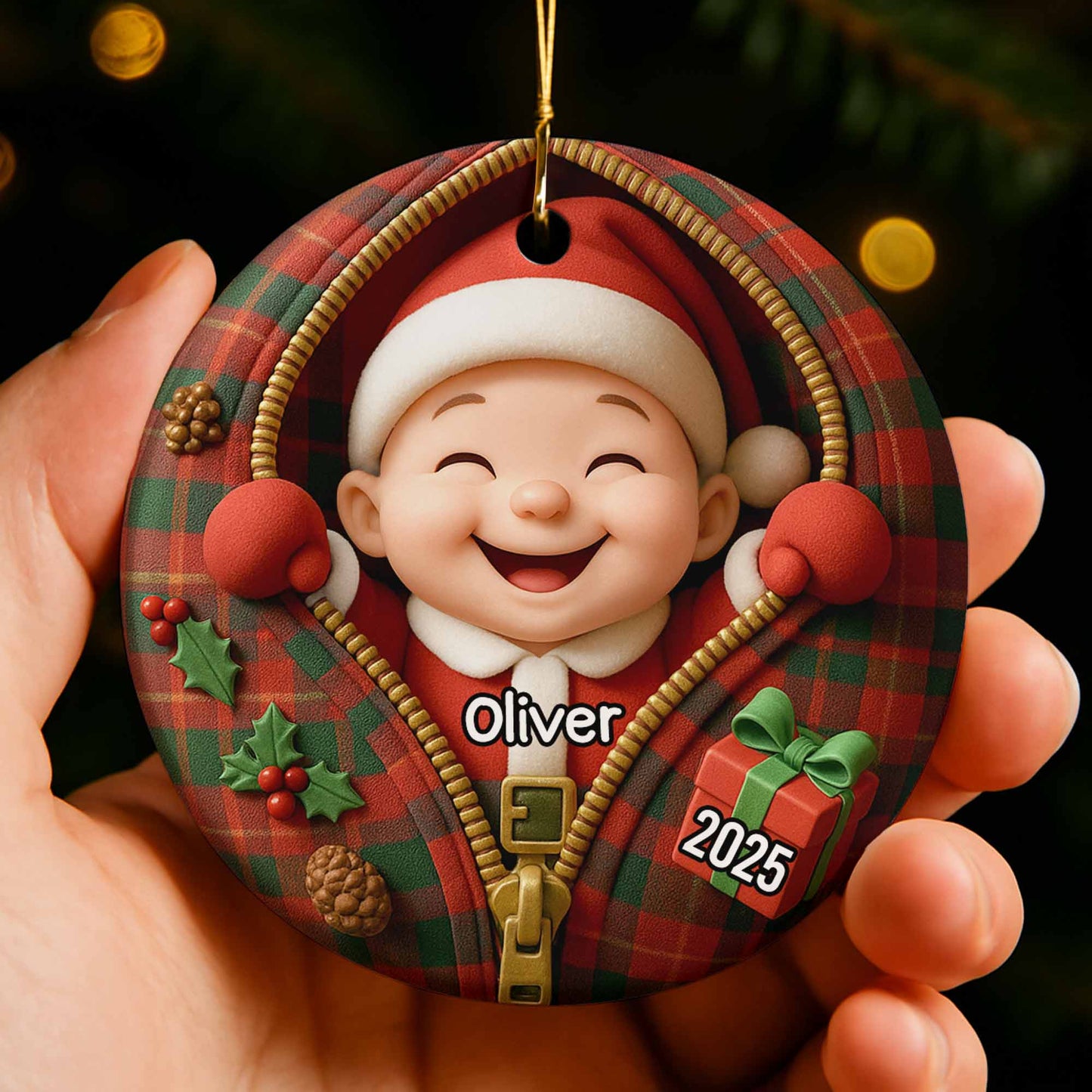 Celebrate Timeless Christmas Cheer With Festive Santa Ornament