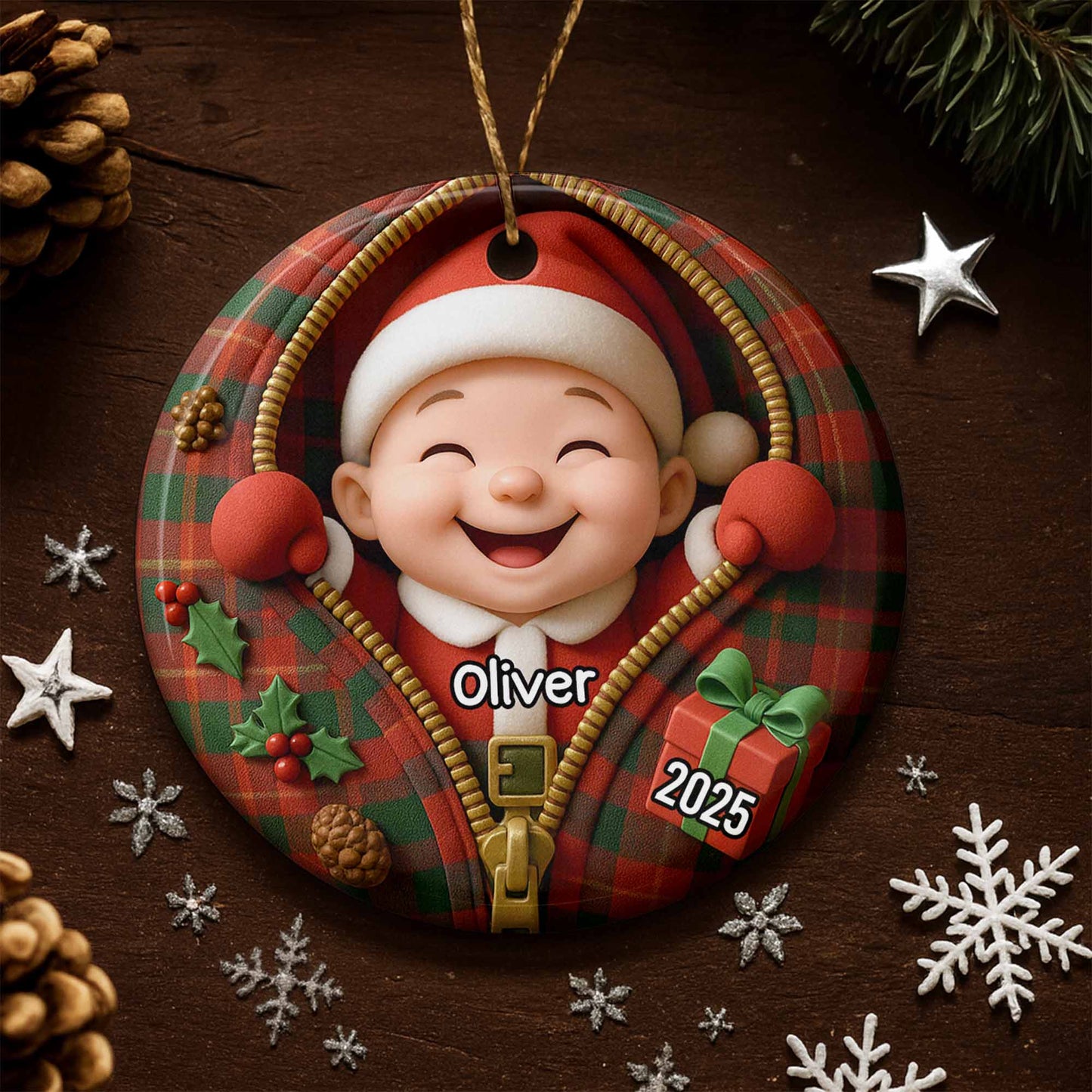 Celebrate Timeless Christmas Cheer With Festive Santa Ornament
