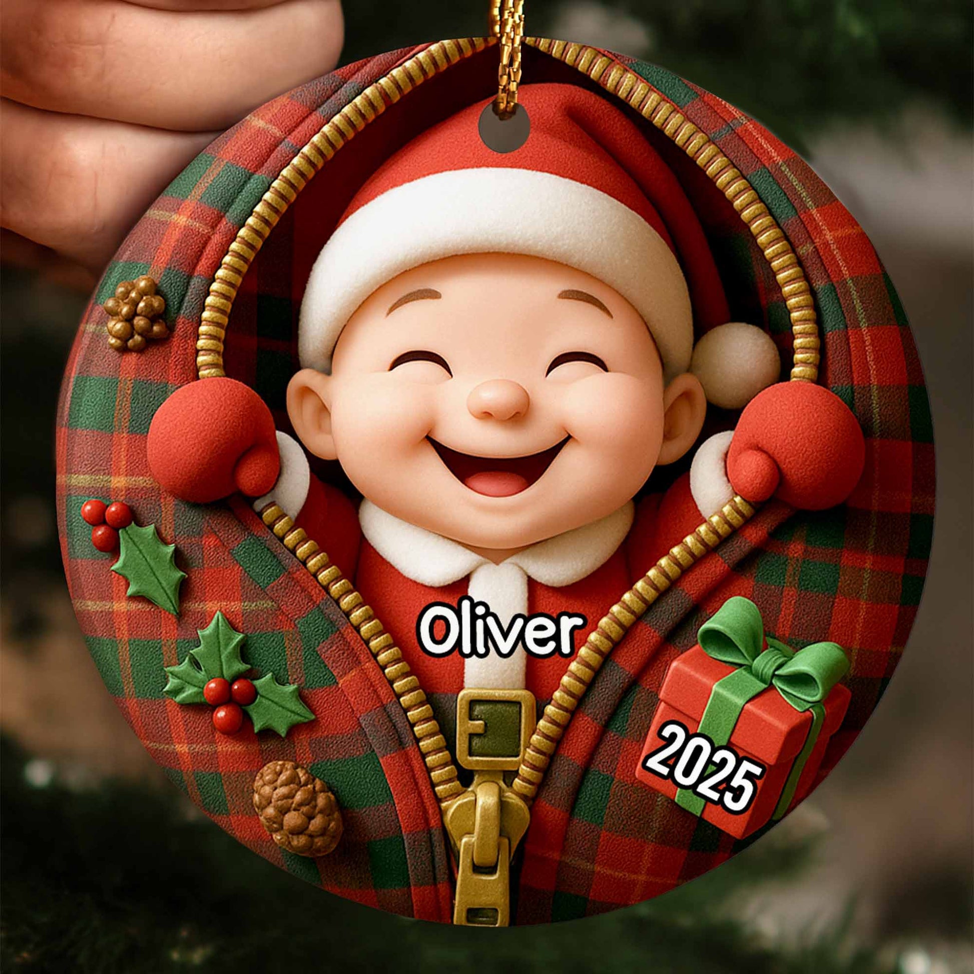 Celebrate Timeless Christmas Cheer With Festive Santa Ornament