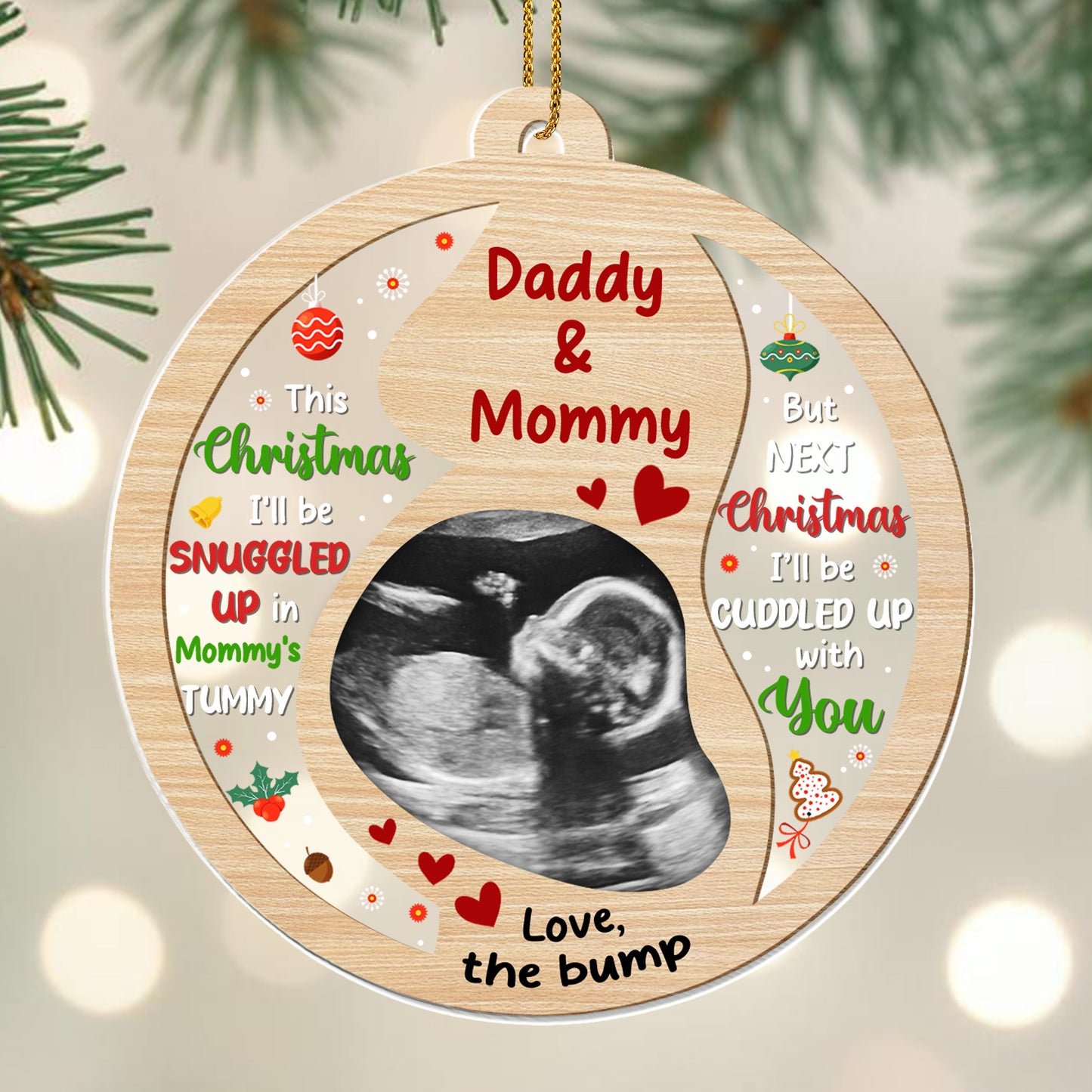 This Christmas I'll Be Snuggled Up In Mommy's Tummy