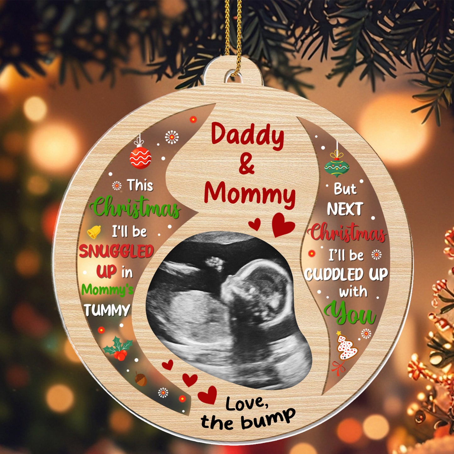 This Christmas I'll Be Snuggled Up In Mommy's Tummy