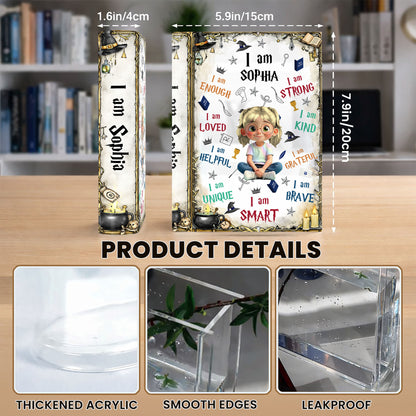 I Am Enough, I Am Loved, Graduation Cap, Books, Candle