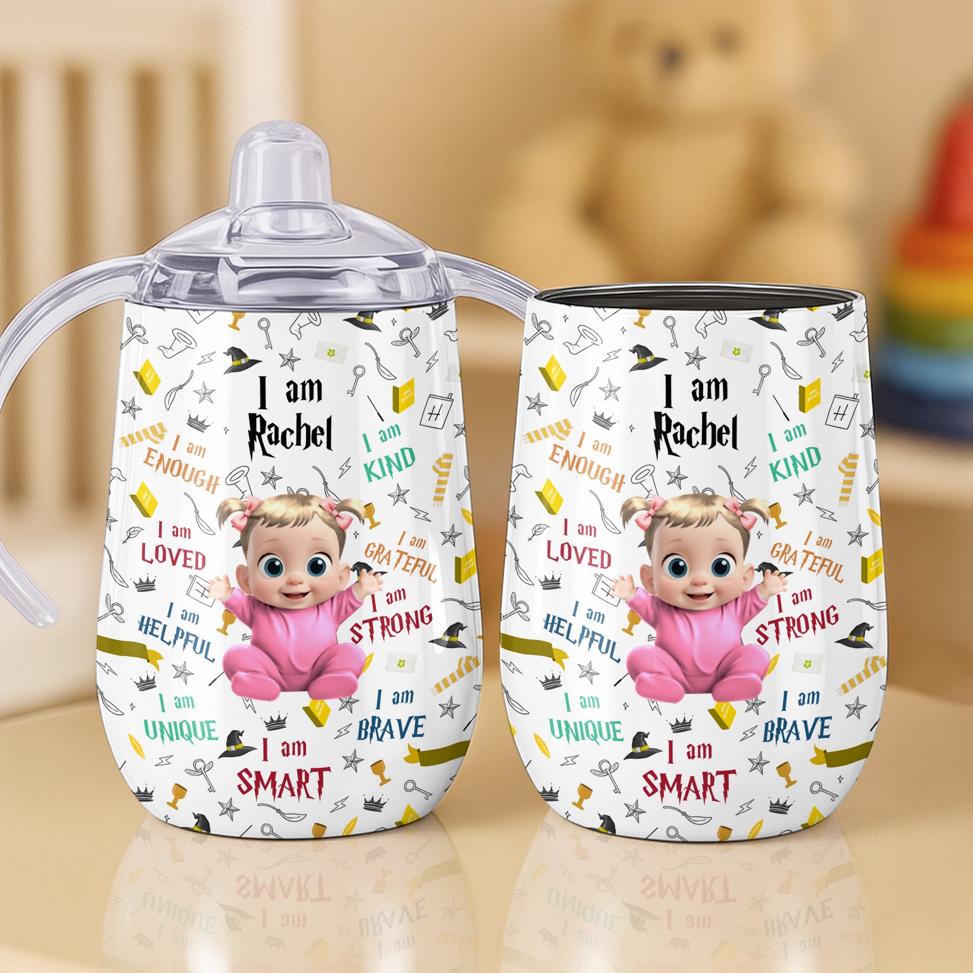 I Am Kind, I Am Smart, Cute Baby Personalized Cup