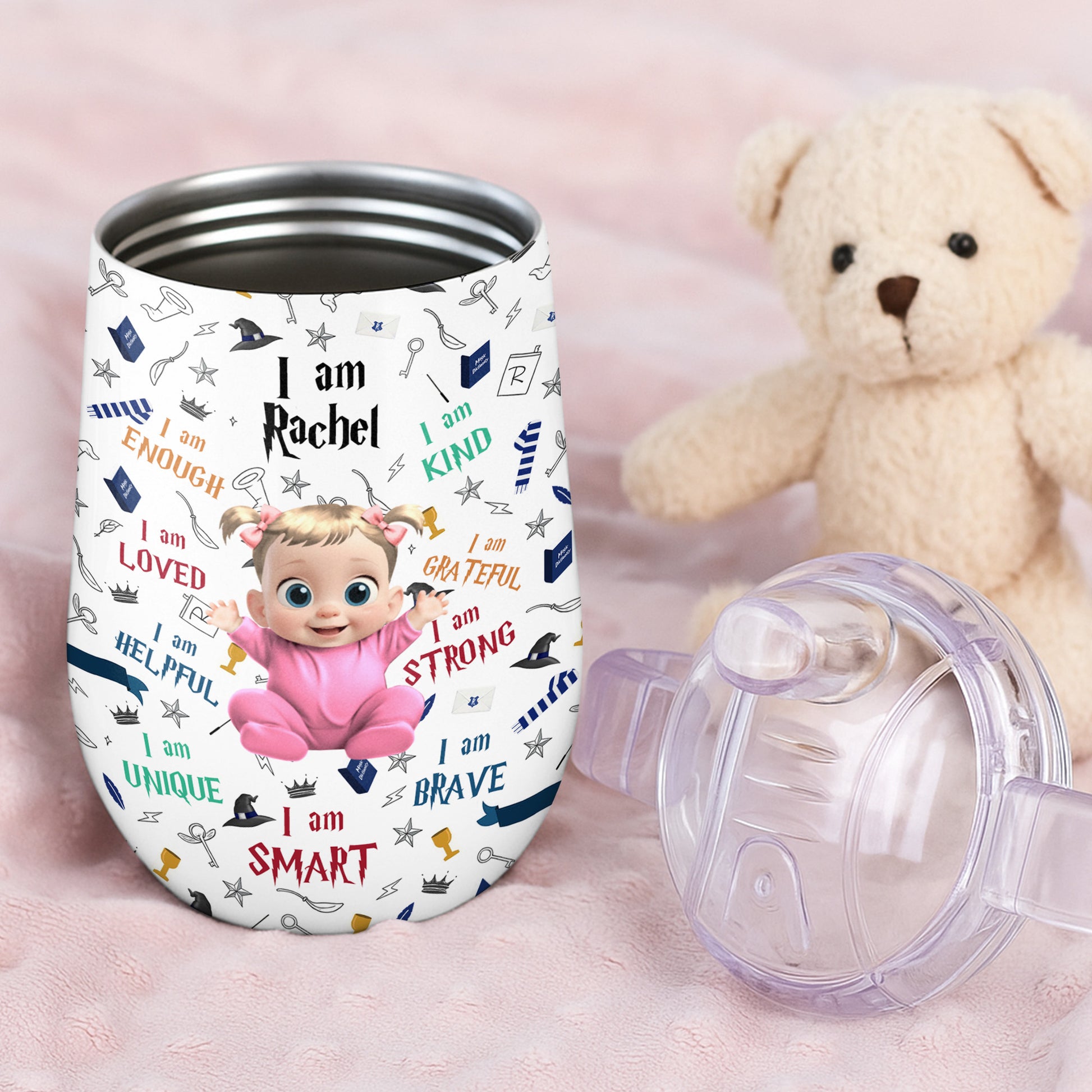 I Am Kind, I Am Smart, Cute Baby Personalized Cup