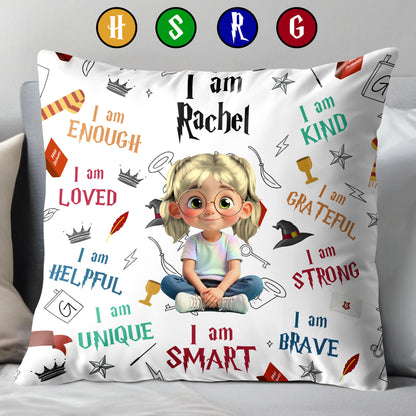 I Am Enough, I Am Loved, Encouraging Positive Affirmations Pillow