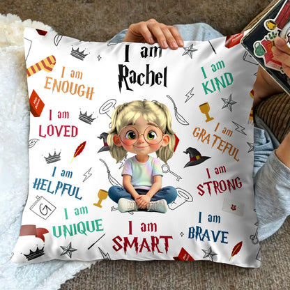 I Am Enough, I Am Loved, Encouraging Positive Affirmations Pillow