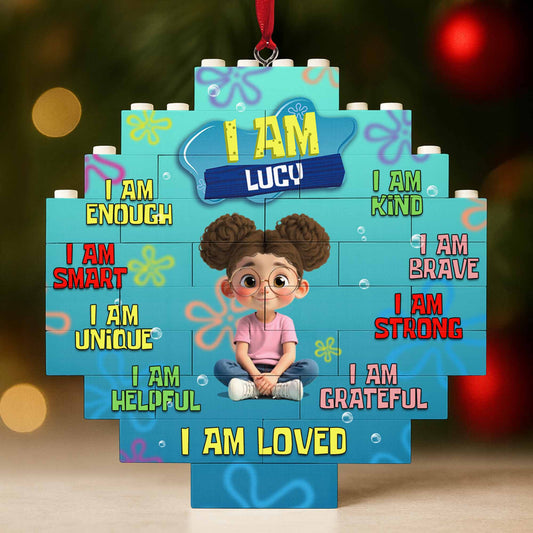 I Am Smart, I Am Brave, I Am Strong Puzzle Ornament