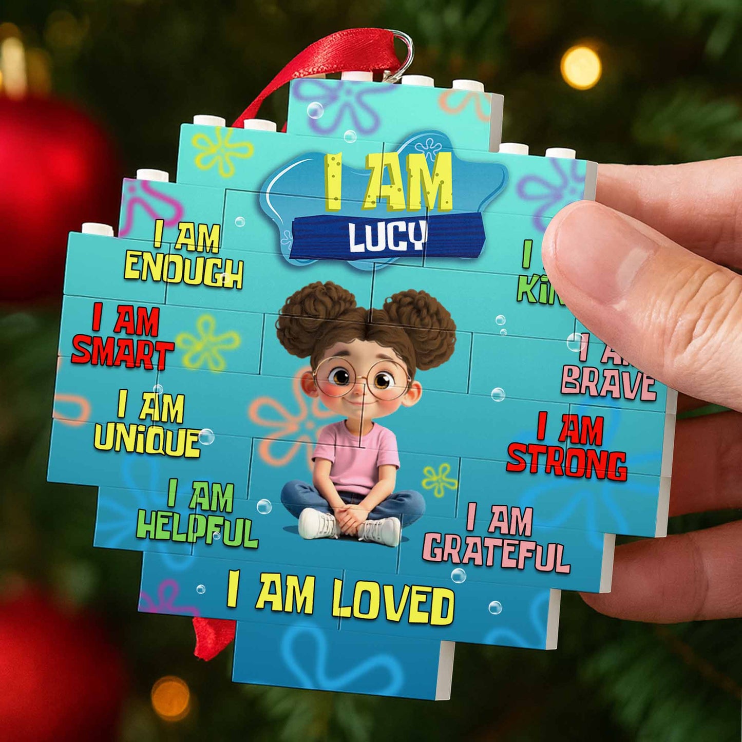I Am Smart, I Am Brave, I Am Strong Puzzle Ornament
