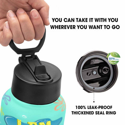 I Am Brave, I Am Loved, Cute Girl Inspirational Bottle