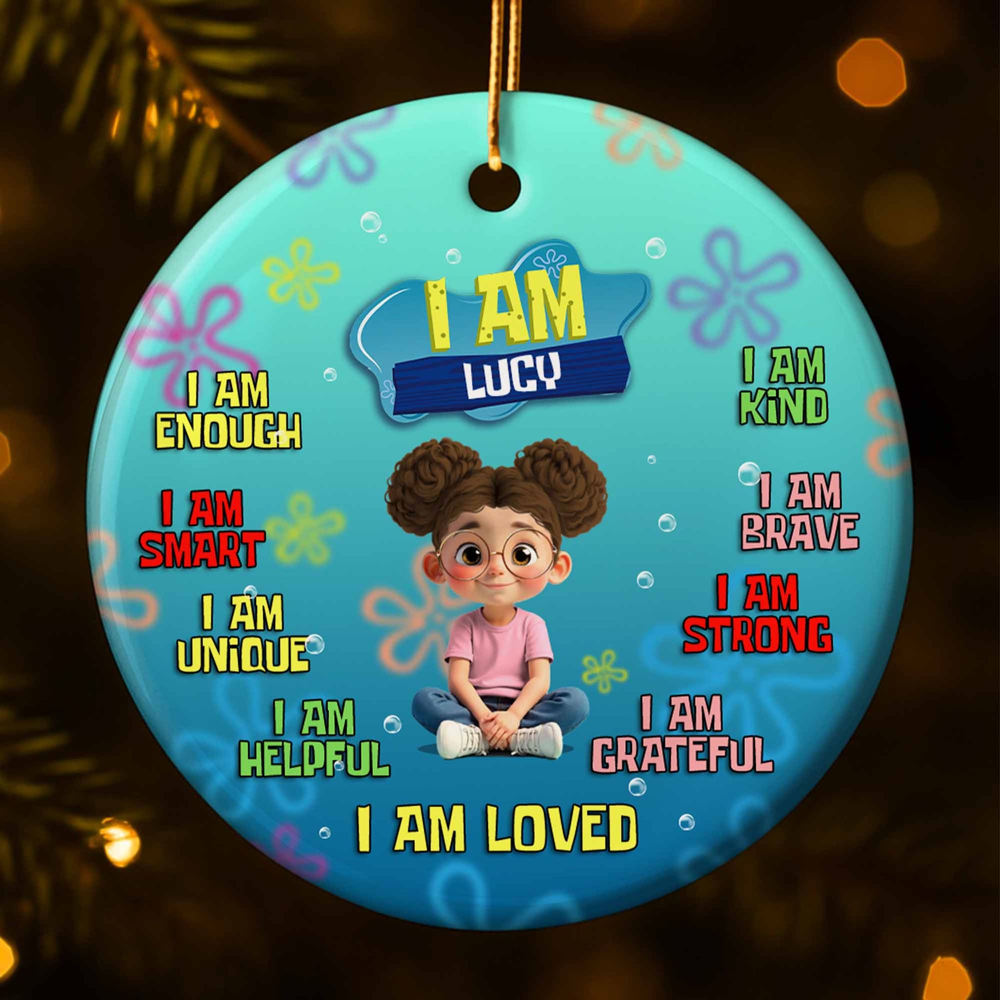 I Am Enough, Smart, Unique, Kind, Loved, Girl Affirmation