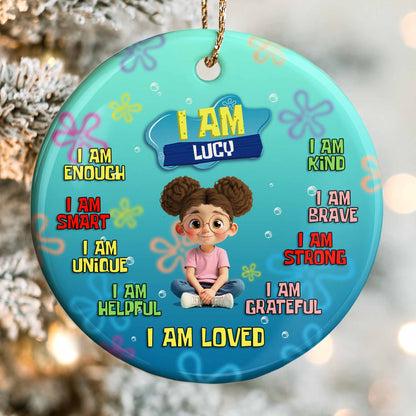 I Am Enough, Smart, Unique, Kind, Loved, Girl Affirmation