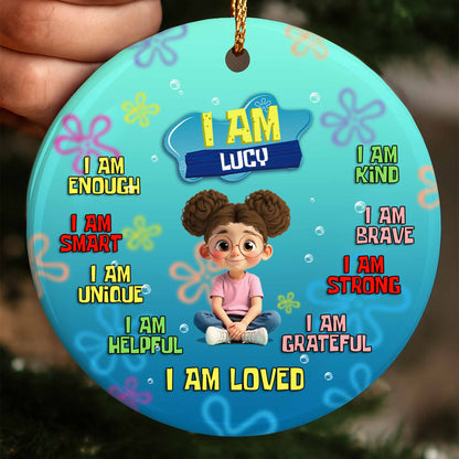 I Am Enough, Smart, Unique, Kind, Loved, Girl Affirmation