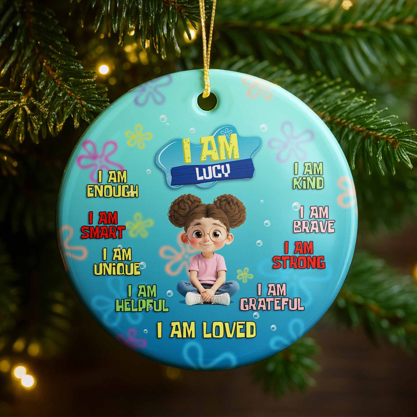 I Am Enough, Smart, Unique, Kind, Loved, Girl Affirmation