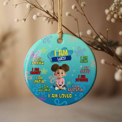 I Am Enough, Smart, Unique, Kind, Loved, Girl Affirmation