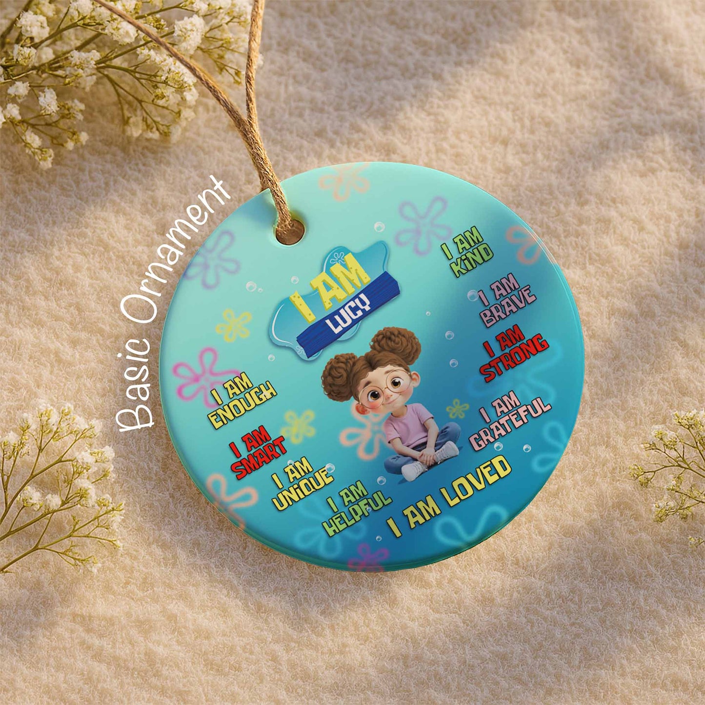 I Am Enough, Smart, Unique, Kind, Loved, Girl Affirmation