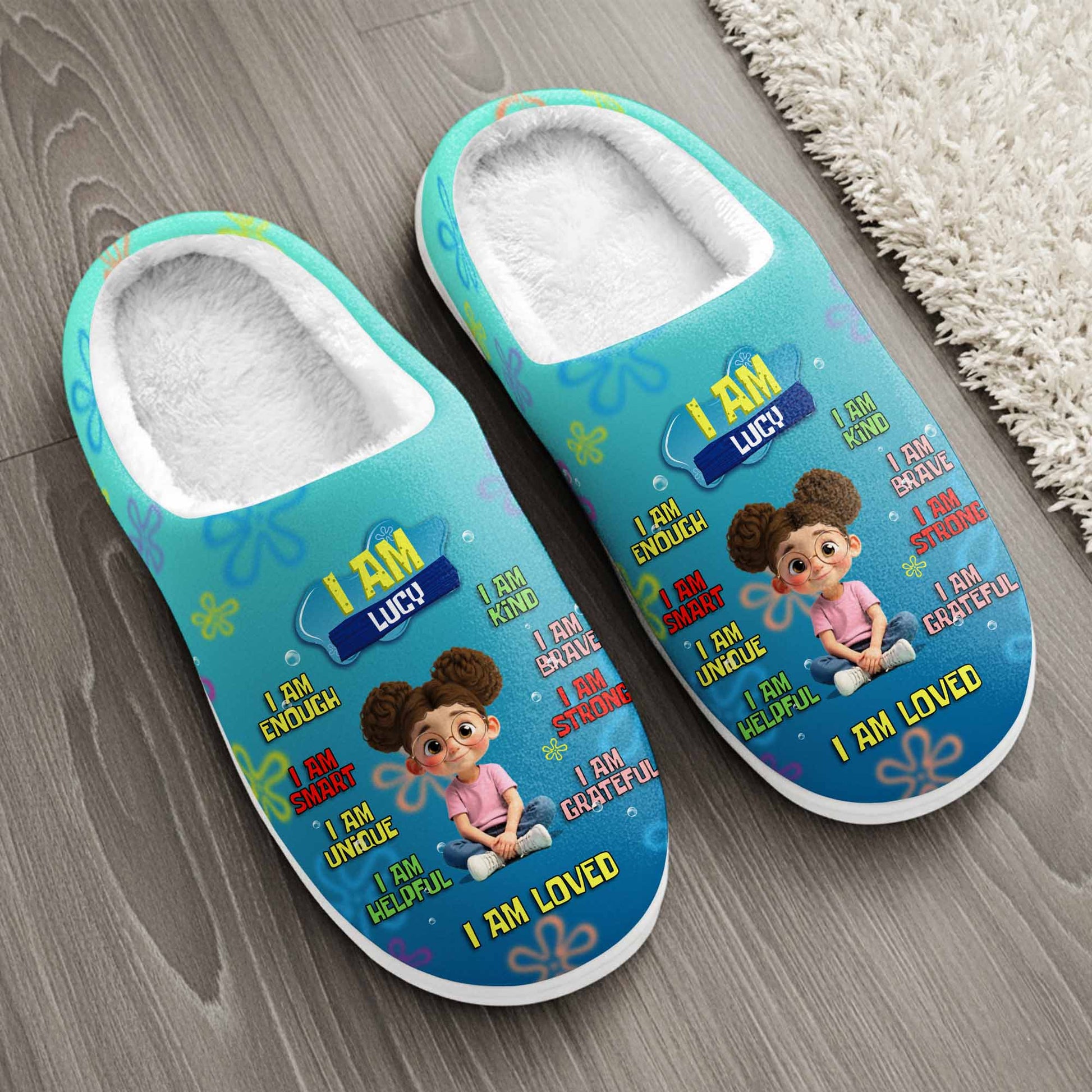 I Am Enough, I Am Kind, Empowering Messages With Flowers