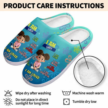 I Am Enough, I Am Kind, Empowering Messages With Flowers