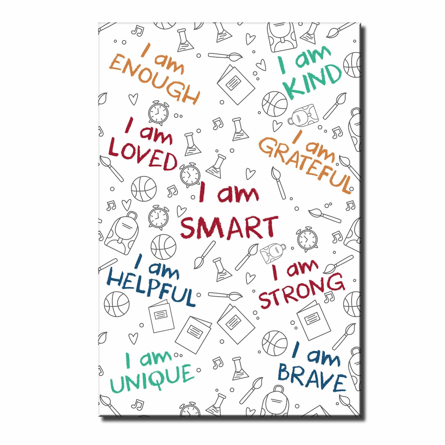 I Am Enough, I Am Loved, Encouraging Words Poster