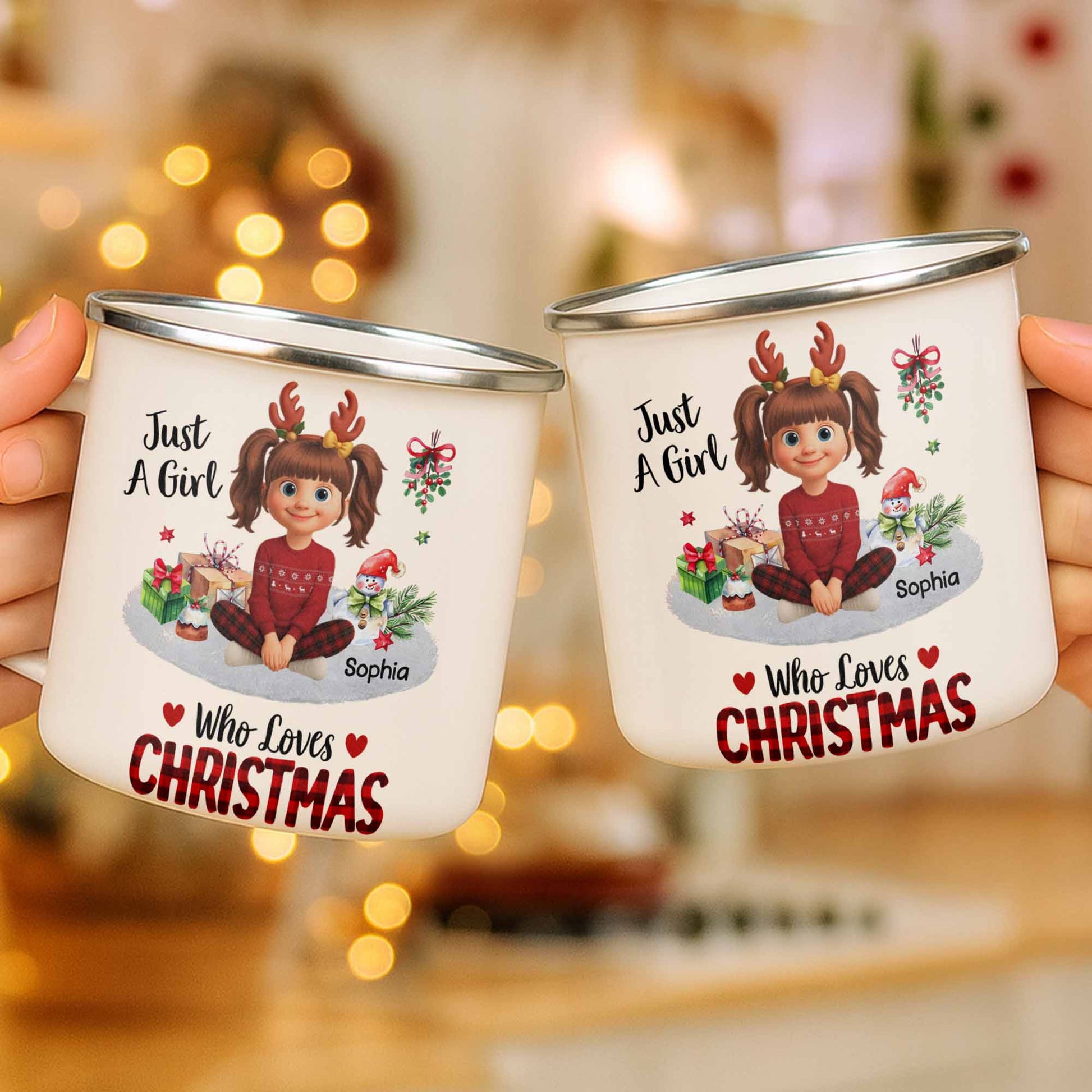 Just A Girl Who Loves Christmas, Hot Chocolate, and Gifts