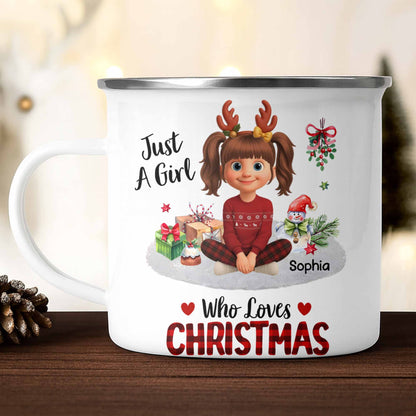 Just A Girl Who Loves Christmas, Hot Chocolate, and Gifts
