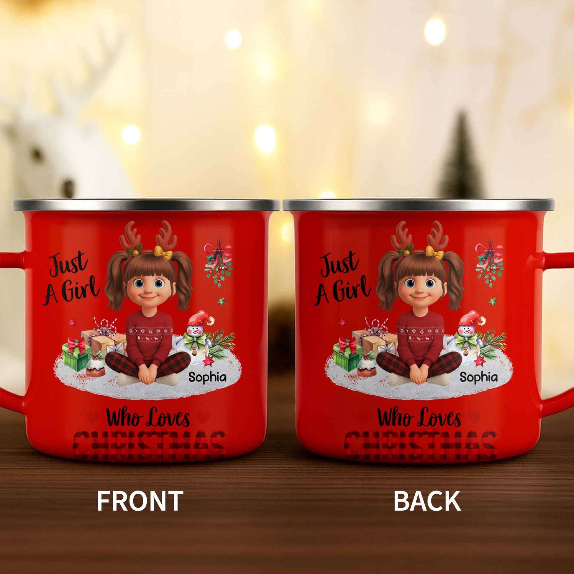 Just A Girl Who Loves Christmas, Hot Chocolate, and Gifts