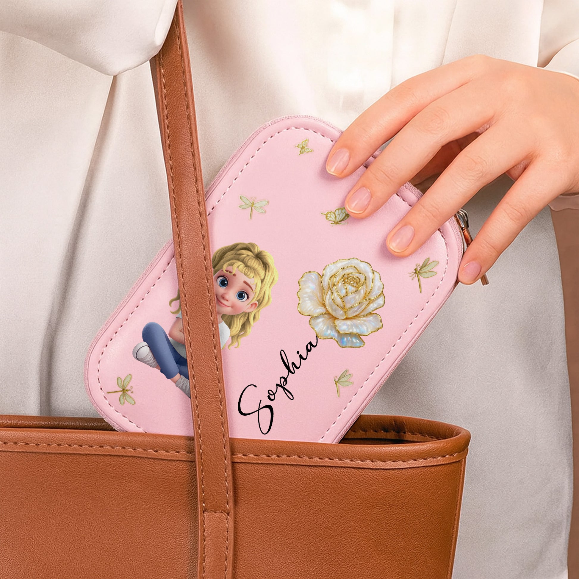 Animated Girl and Rose, Memorable Custom Gift