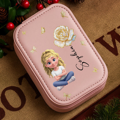 Animated Girl and Rose, Memorable Custom Gift