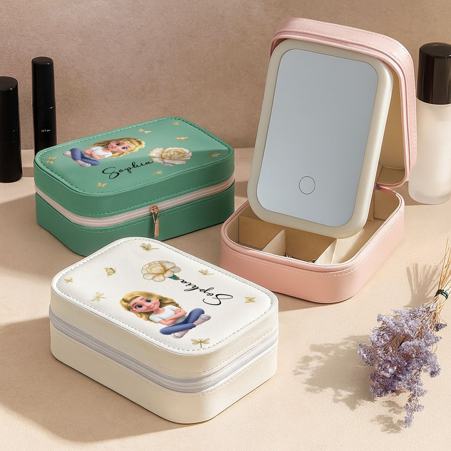 Animated Girl and Rose, Memorable Custom Gift