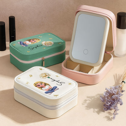 Animated Girl and Rose, Memorable Custom Gift