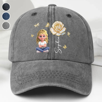 Celebrate Your Unique Bond, Girl And Rose Themed Cap