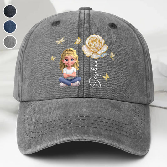 Celebrate Your Unique Bond, Girl And Rose Themed Cap