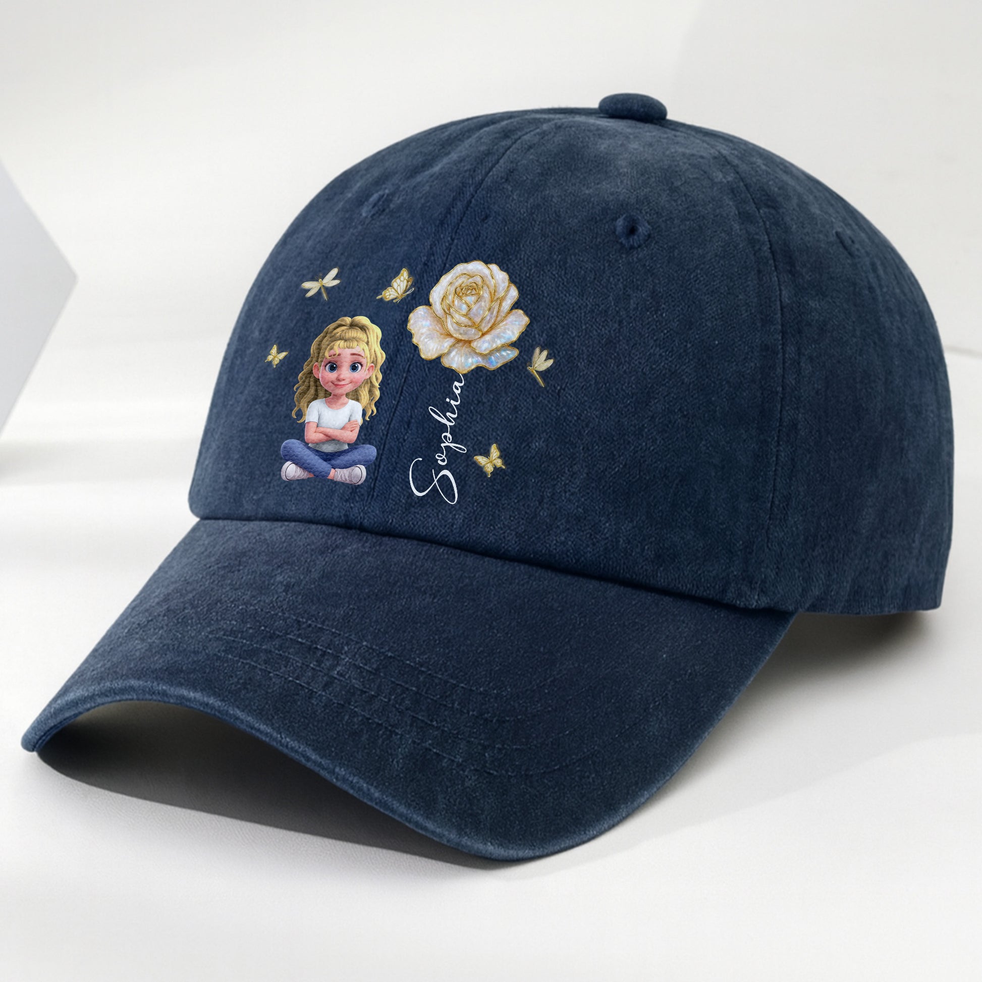 Celebrate Your Unique Bond, Girl And Rose Themed Cap