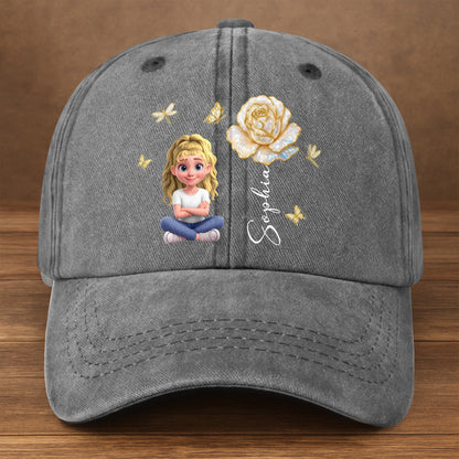 Celebrate Your Unique Bond, Girl And Rose Themed Cap