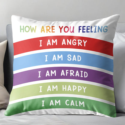 How Are You Feeling, Emotional Awareness Pillow