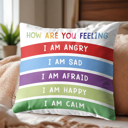 How Are You Feeling, Emotional Awareness Pillow