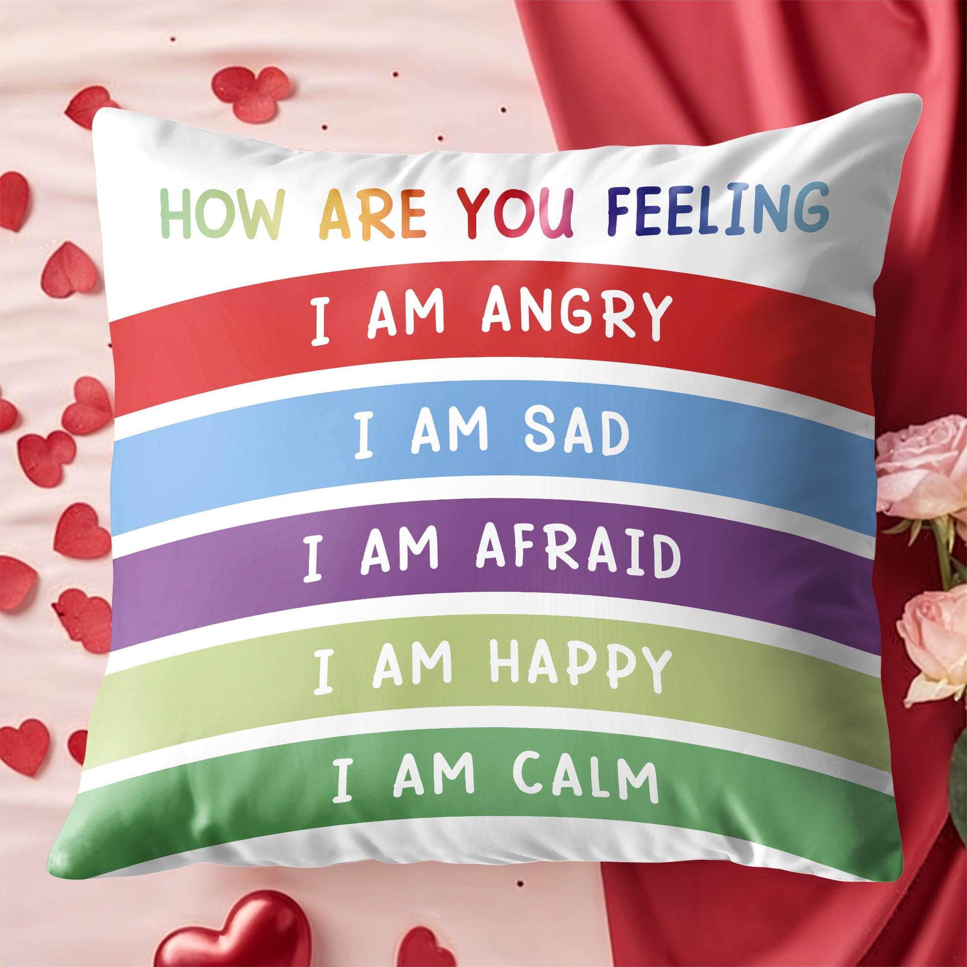 How Are You Feeling, Emotional Awareness Pillow
