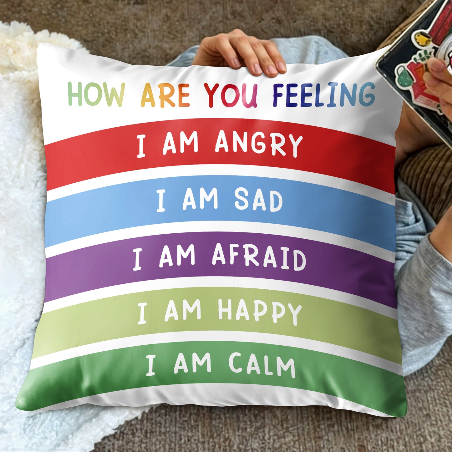 How Are You Feeling, Emotional Awareness Pillow