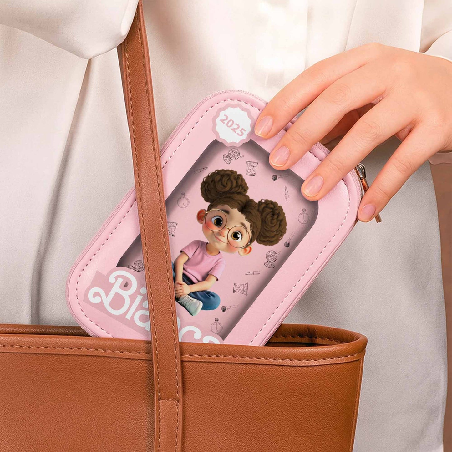 Inspire Creativity With Cartoon Girl And School Elements