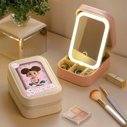 Inspire Creativity With Cartoon Girl And School Elements