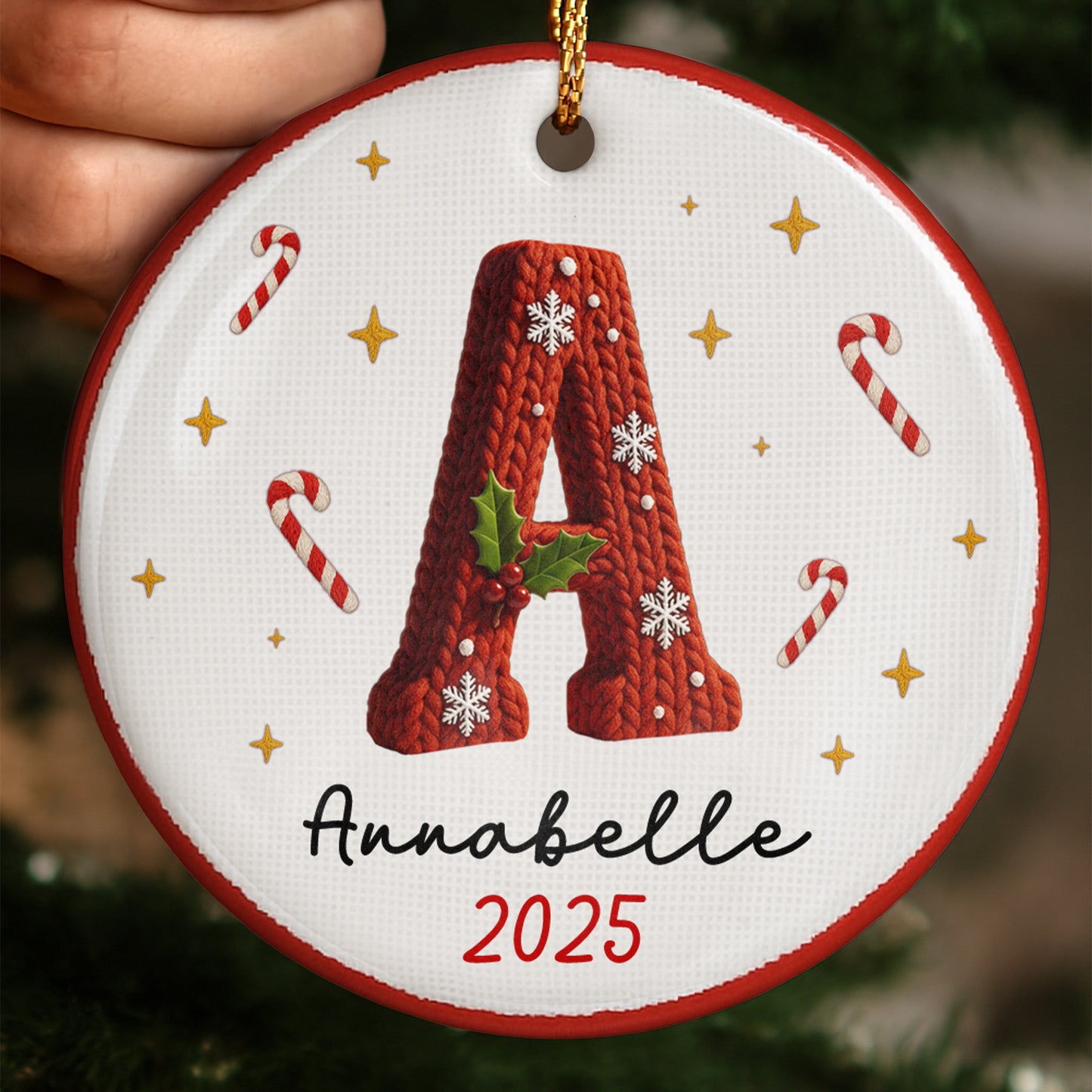 A Cozy Holiday Message With Festive Candy Canes