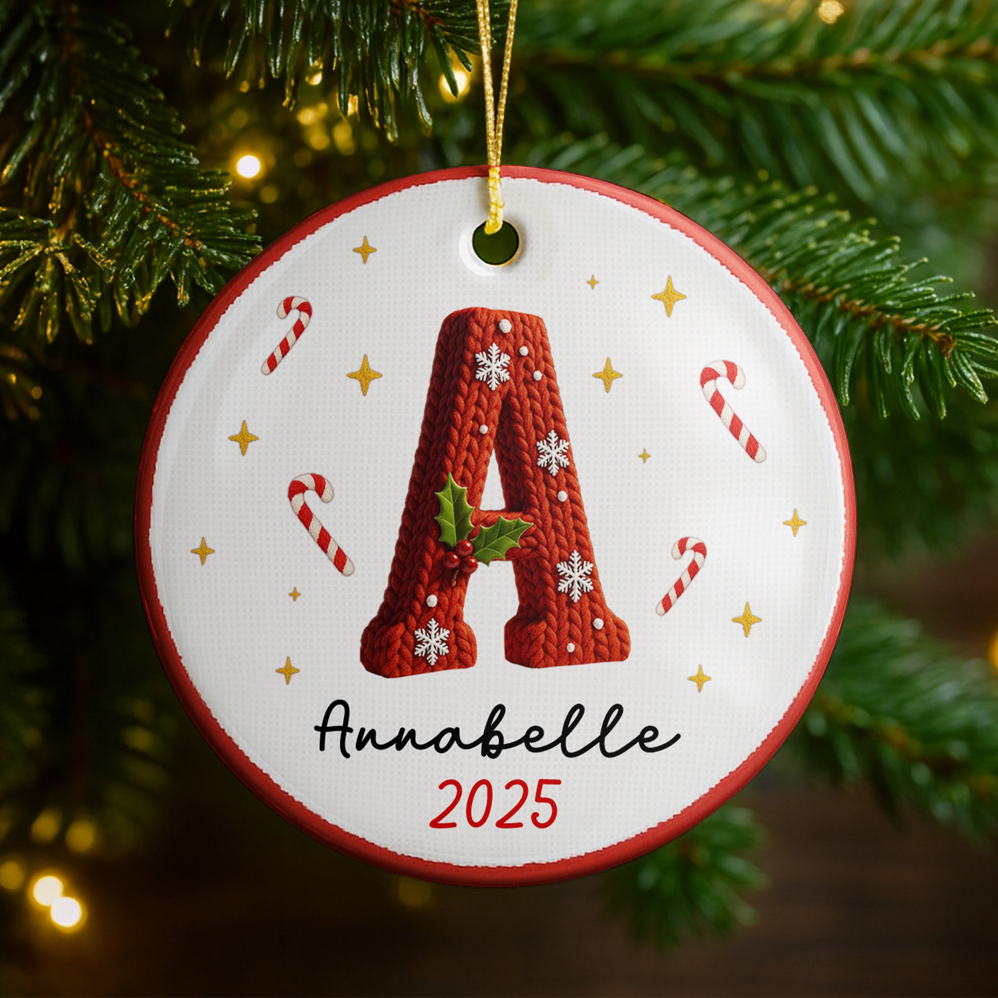 A Cozy Holiday Message With Festive Candy Canes