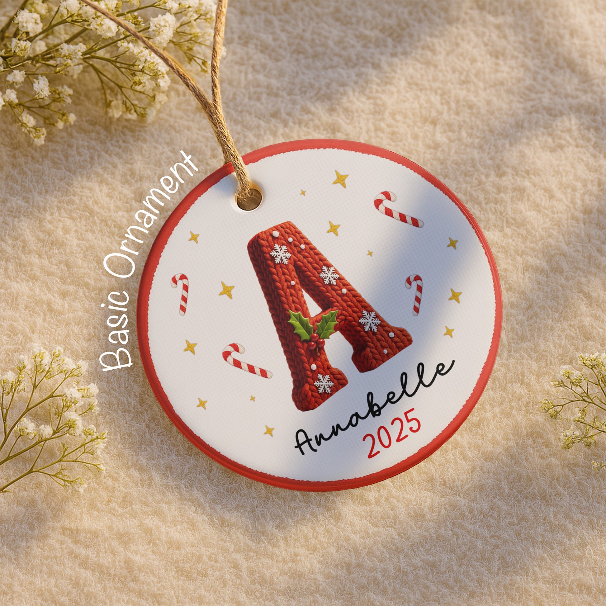 A Cozy Holiday Message With Festive Candy Canes